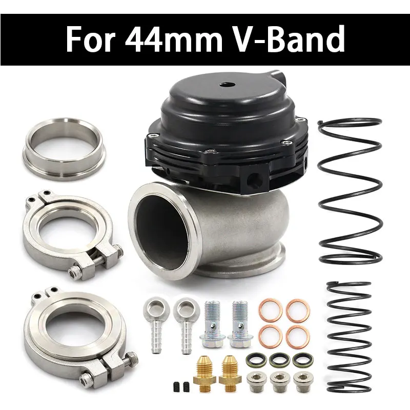 

Water cooler wastegate 44mm V-Band External Turbo MVR44 V44 Wastegate performance with 17psi 14psi 7psi springs