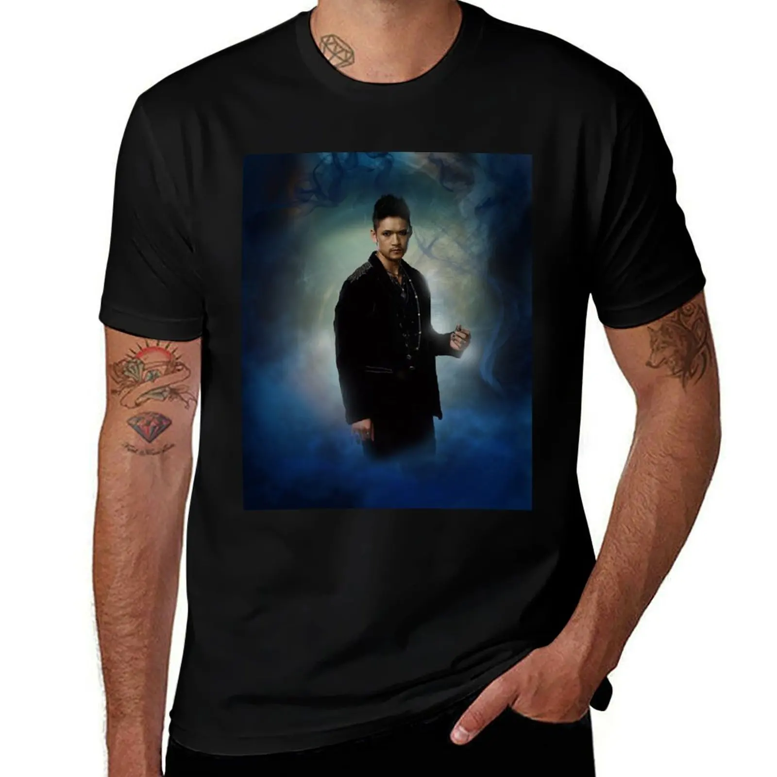 

Shadowhunters - Magnus T-Shirt man t shirt summer black cotton t-shirt plain for man package T-Shirt