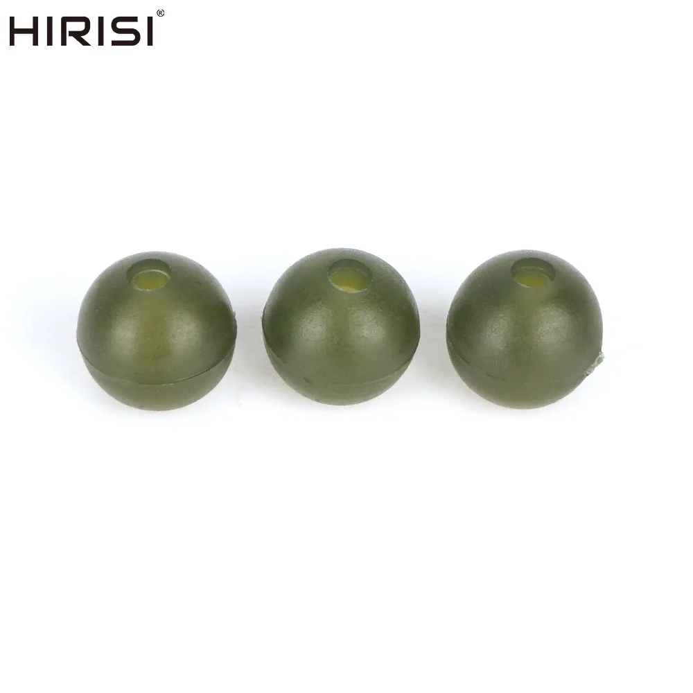 Hirisi AG136 20 pièces Perles en caoutchouc antichoc pour la pêche à la carpe, perles souples pour la protection de la ligne, anti-emmêlement, accessoires de pêche grossière