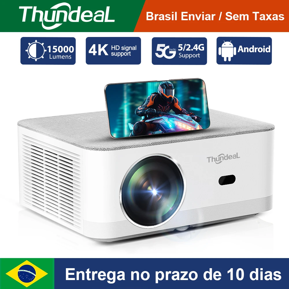 ThundeaL TD92Pro Full HD 1080P 2K 4K Projetor TD92 Pro WIFI Android Beam Projetor Home Theater Jogo Filme Video Player Beamer