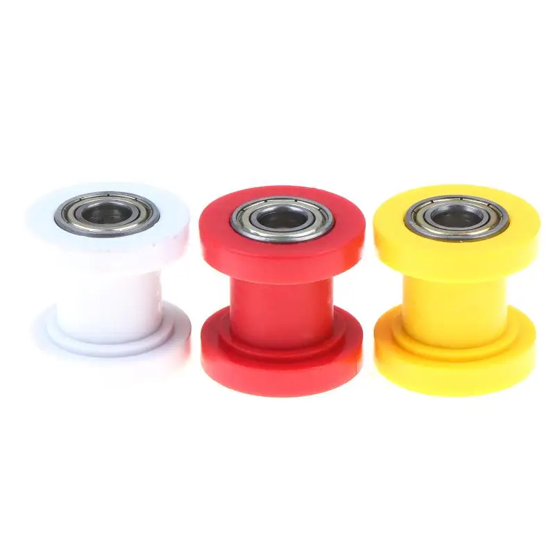 8MM 10MM Chain Tensioner Guide Wheels 2Pcs for Motocross Bike Roller Pulley Smooth and Quiet Chain Movement