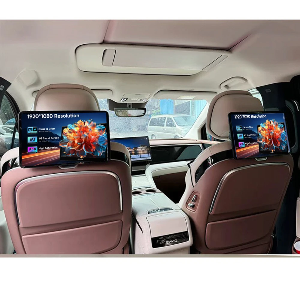 13.5 inch 4G WIFI Car Headrest Monitor Tablet PC Screen Rotation Andriod 15 HUD 4K 1080P 6G+128GB ROM Bluetooth/HDMI/Airplay