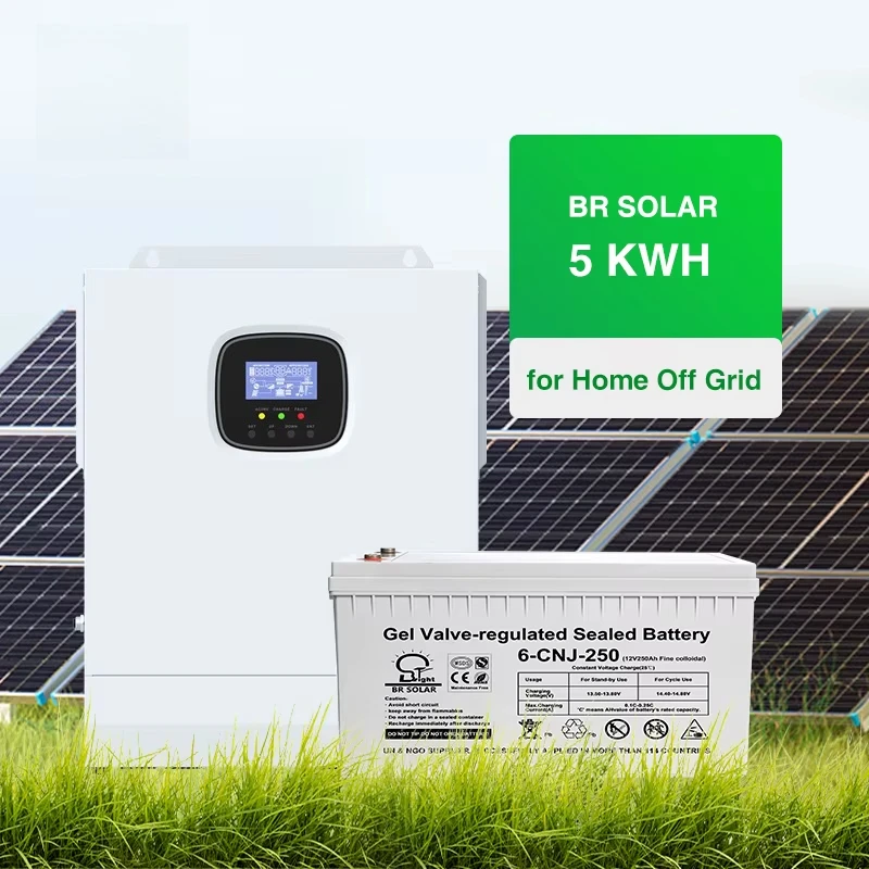 BR solar manufacturer off-grid 5KW-30KW lithium battery and pure sine wave solar system