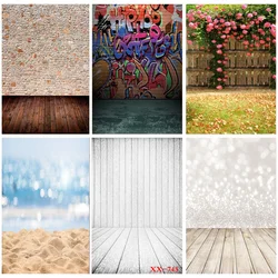 SHUOZHIKE Art Fabric Photography Background Scenery Wall Wooden Floor  Baby Portrait Photo Backdrops Studio Props  22312 HJU-03