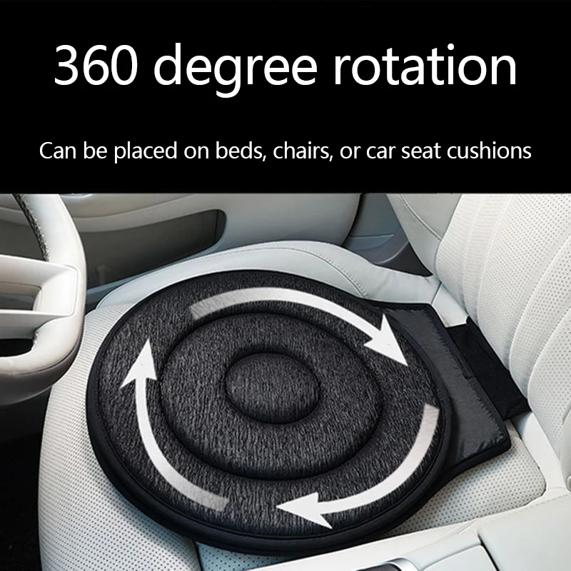 

360 Degree Rotating Car Seat Cushion Pregnant Women Elderly People Children Auto Mounted Multifunctional Movable Seat Cushions