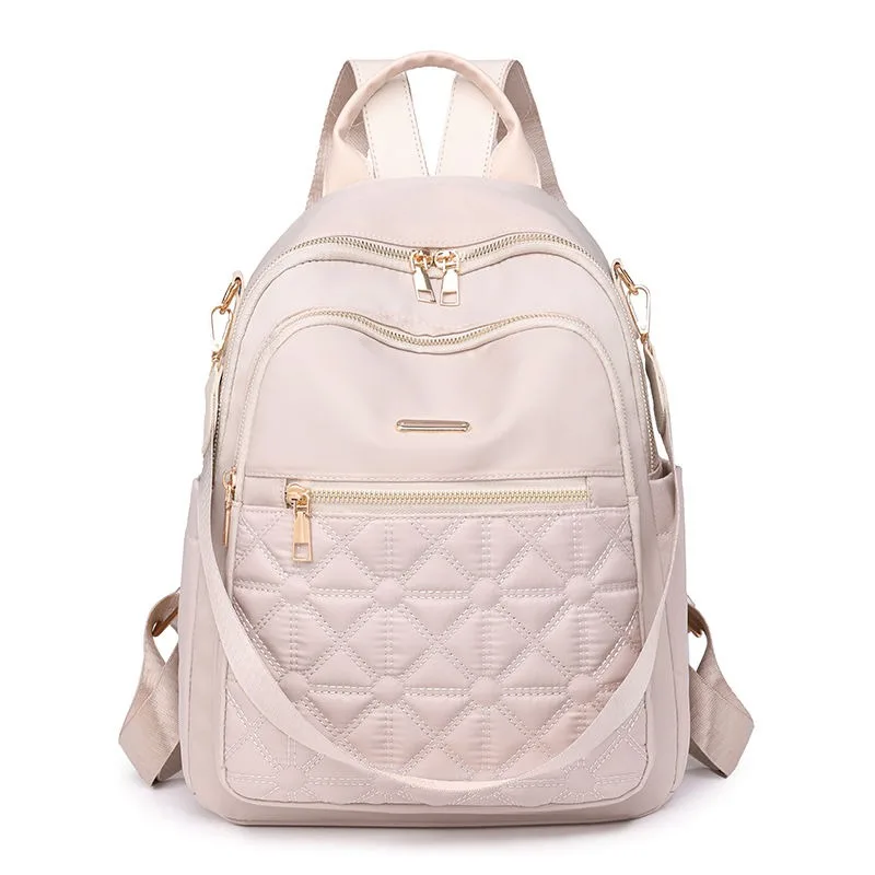 Women Backpack Bag Fashion Waterproof Nyle Larege Capacity Student Bag 2024 Casual Travel Solid Vintage Daily Shoulder Bag