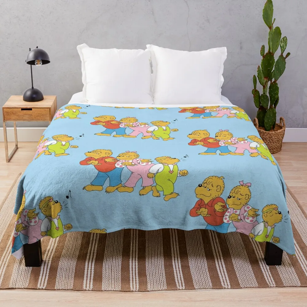 

Berenstain Bears Funny Brother, Sister, and Honey Bear Throw Blanket Thin Blanket