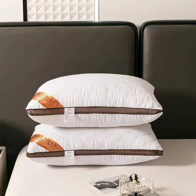 Grind three-wire three-dimensional feather silk pillow 48x74 pillow pillow core single pack