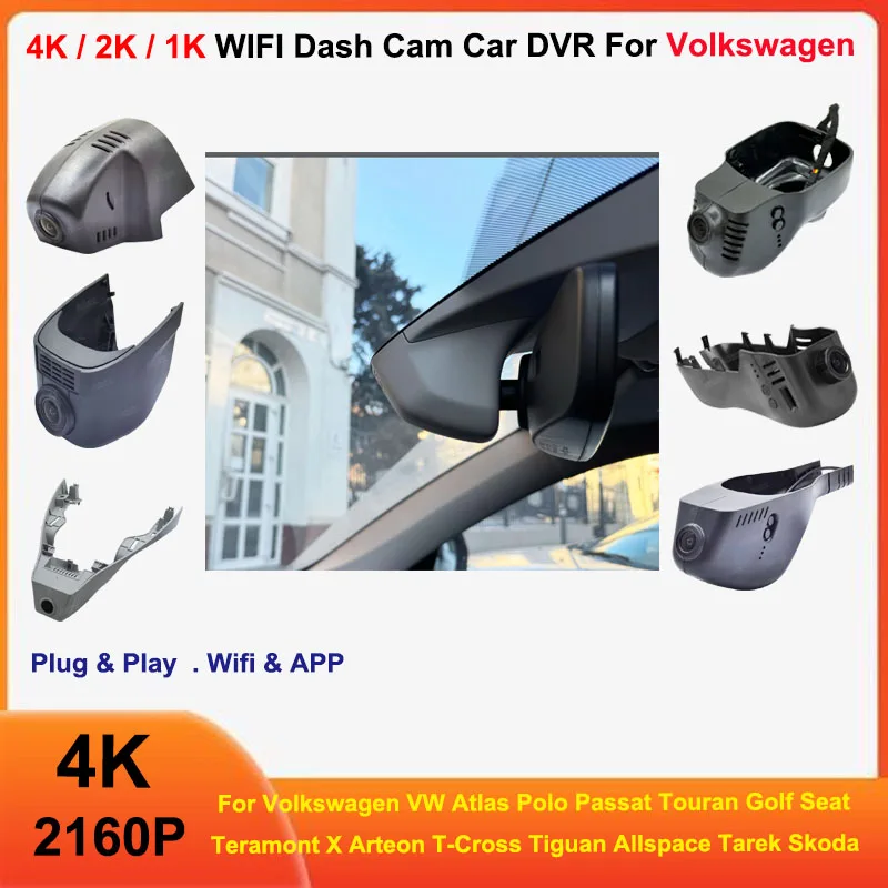 HD 1080P Wi-Fi для Volkswagen VW Atlas Polo Passat Teramont X Touran Golf Arteon T-Cross Tiguan Allspace Tarek, а также для Skoda и Seat