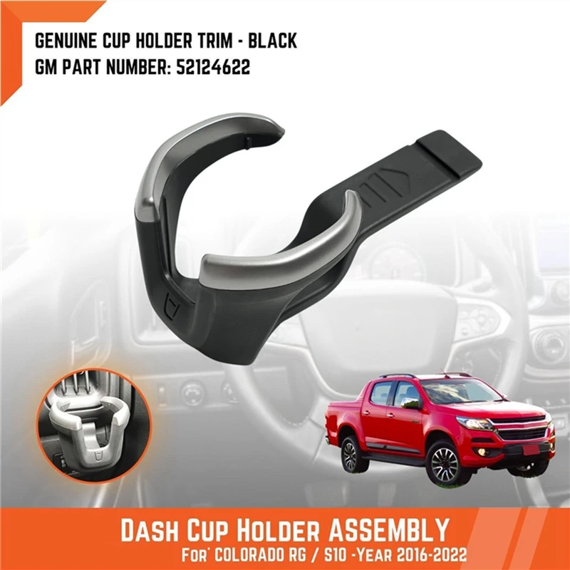 Dashboards Cup Holder Trim 52124622 For Chevrolet RG Colorado S10 Z71 LTZ LS LT 2017-2022 Under Air Vent Can Holder