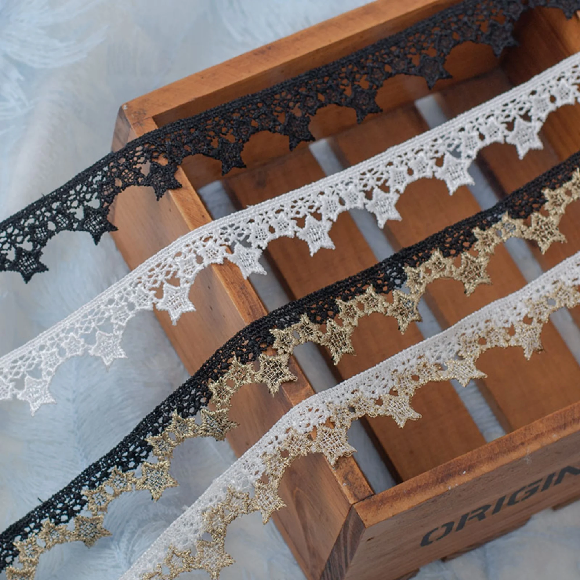 1 Yard width 0.78 inches pentagram lace trim,Ribbon for DIY dress