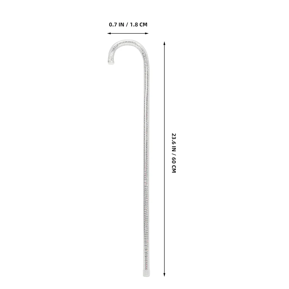 2 قطعة عصا العكاز الزخرفية لموسيقى الجاز لإكسسوارات أزياء الهالوين التأثيرية دعامة قصب لإمدادات الحفلات التنكرية