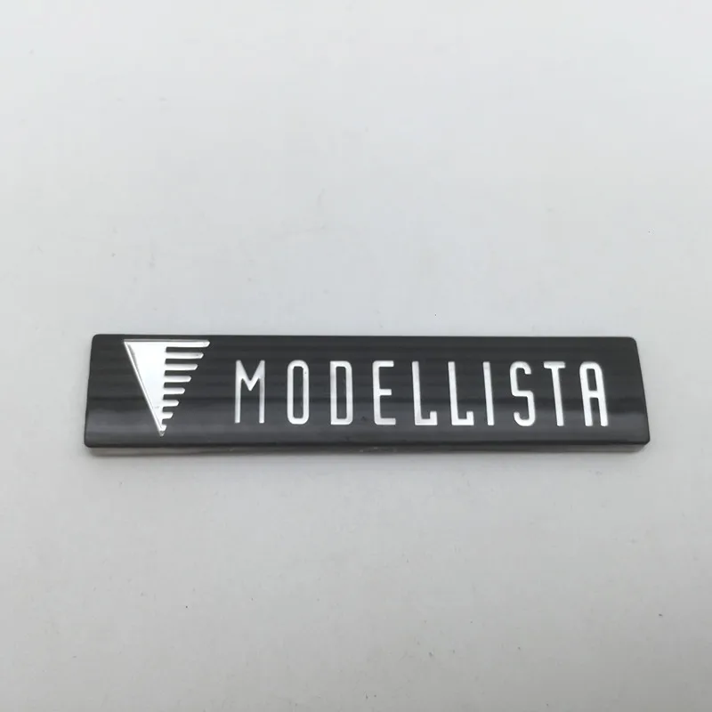 1pcs forMODELLISTA car Front lip small label Grill Fender side