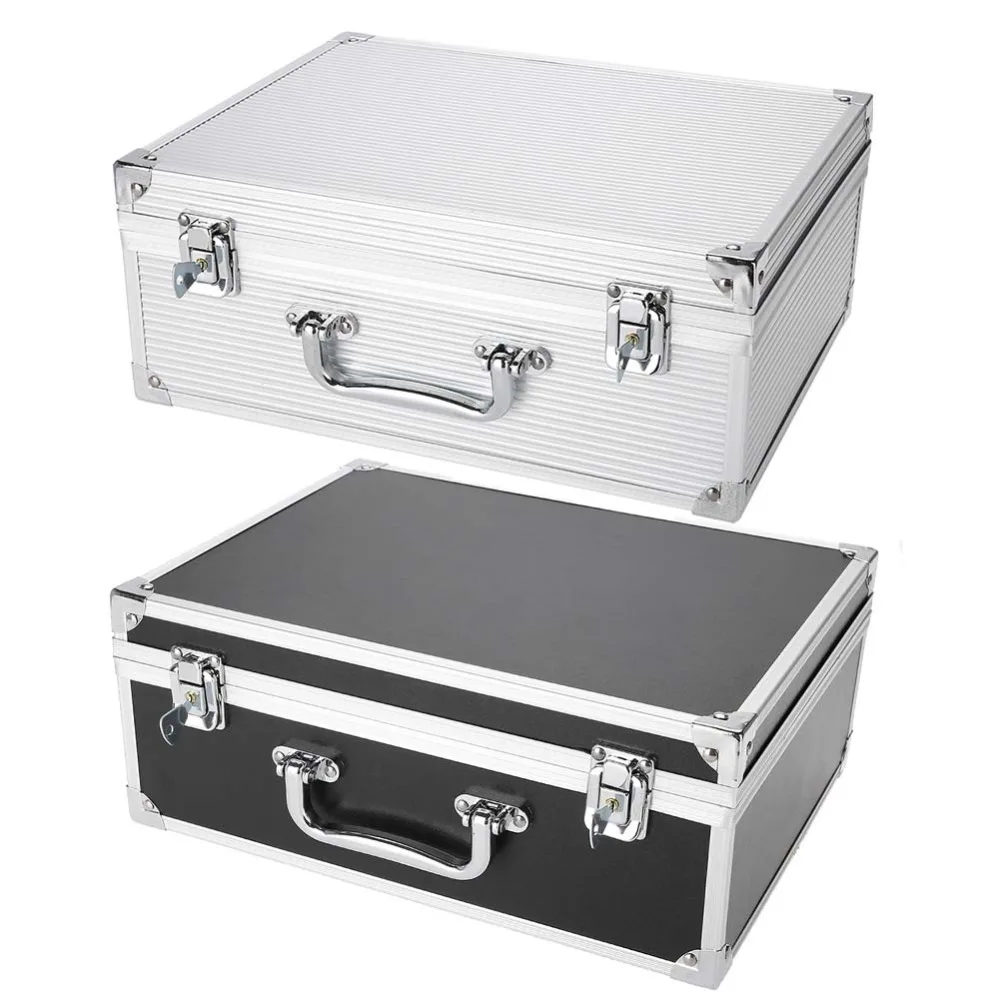 

Aluminum Tattoo Machine Storage Case Carrying Box Empty Organizer Foam Pad for Tattoo Microblading Suitcase Tattoo Accessories