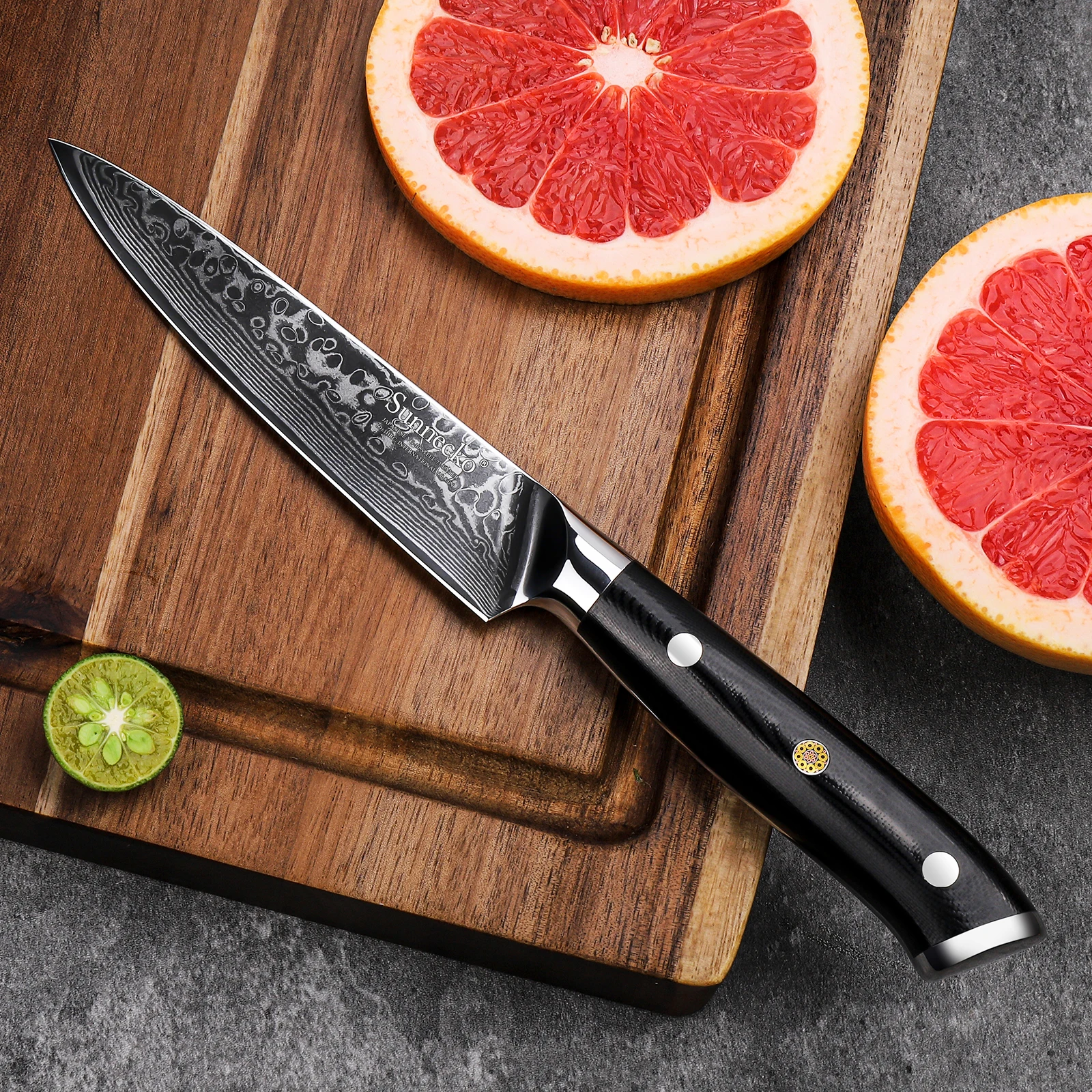 Classic Utility Paring Knives Chef\'s VG10 Damascus Steel Blade Cut Small Vegetable Meat Fruit Slicing Kitchen Knife Tools