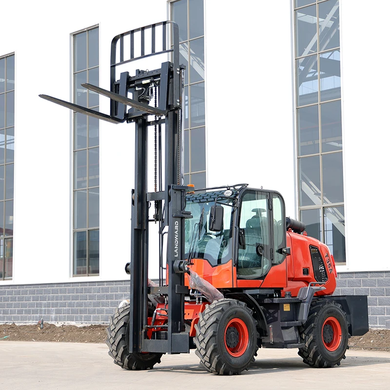 

Four-Wheel Drive Off-Road Forklift Multifunctional Continuously Variable Speed Handling 3-6 Ton Diesel forklift Truck Customized