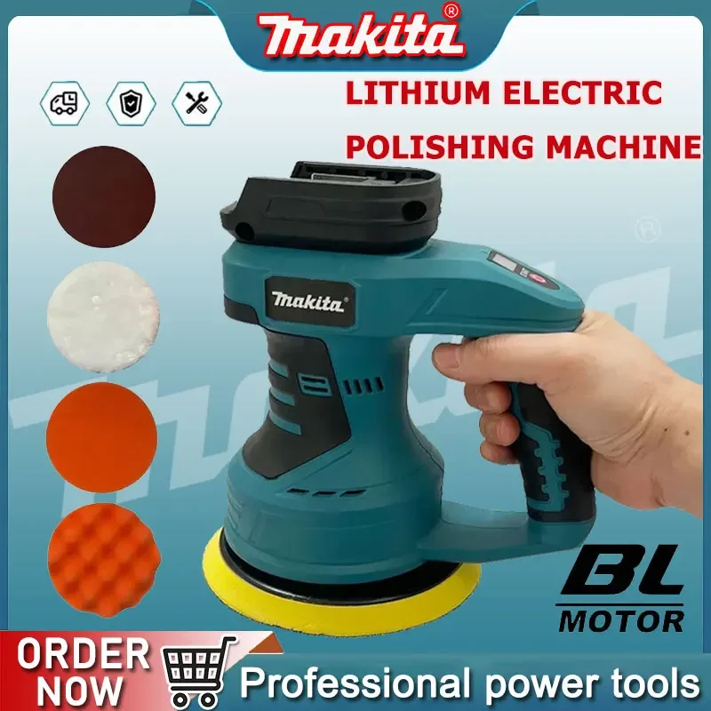 

Makita 18V Car Polishing Machine, Sealing and Glazing Tool, Rechargeable Polishing Machine Automatic Electric Waxing, Sanding
