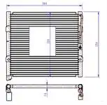 

CHN800016 for condenser CIVIC 93-95 380 × 16