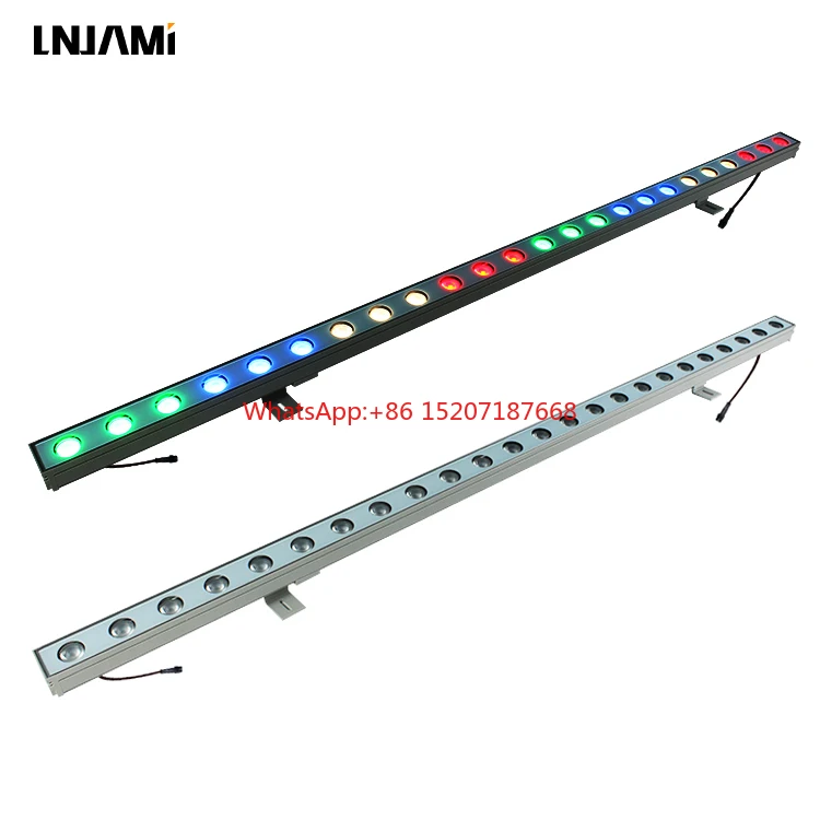 Aluminum Profile RGB LED Linear Wall Washer, Available in 24W and 36W, DMX 512 Controlled for Bridge Lighting Application