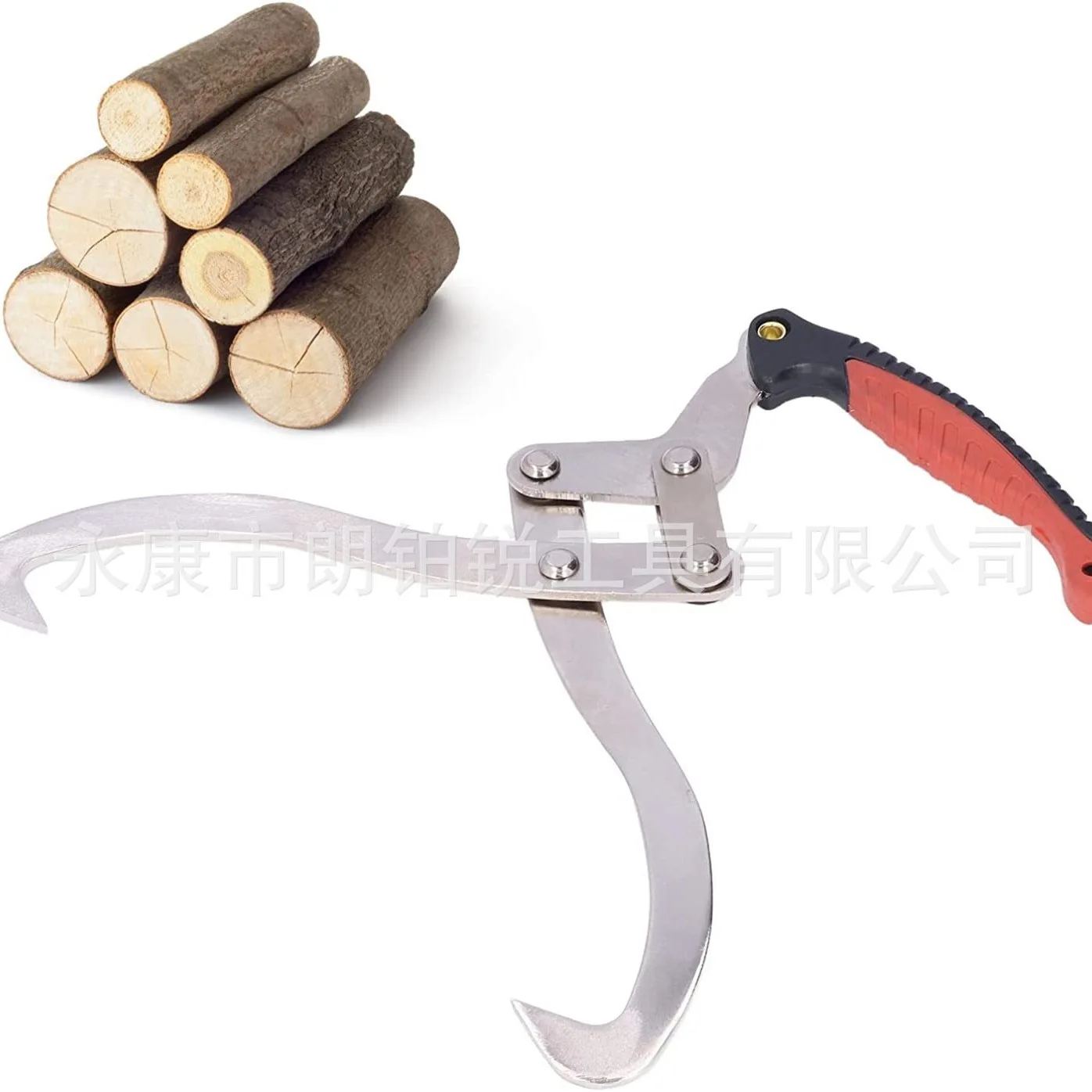 

12 Inch Log Hook BBQ Hook Forest Wood Logging Tool Chrome Plated Anti-Rust