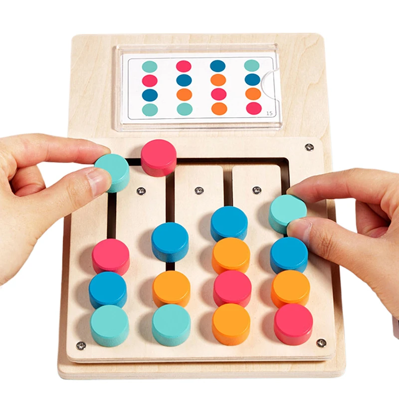 Jouets de puzzle de couleurs assorties, jeu de casse-tête Montessori pour enfants âgés de 3, 4, 5, 6, 7 ans, jouets de voyage sur route pour garçons et filles