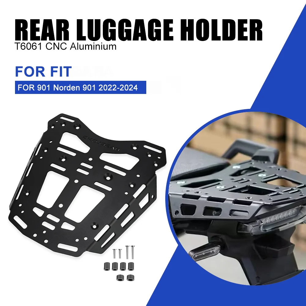 Motorcycle Rear Fender Rack Bracket For Husqvana Norden 901 2022-2023-2024 Motorcycle Rear Cargo Wing Rack Luggage Rack Carrier