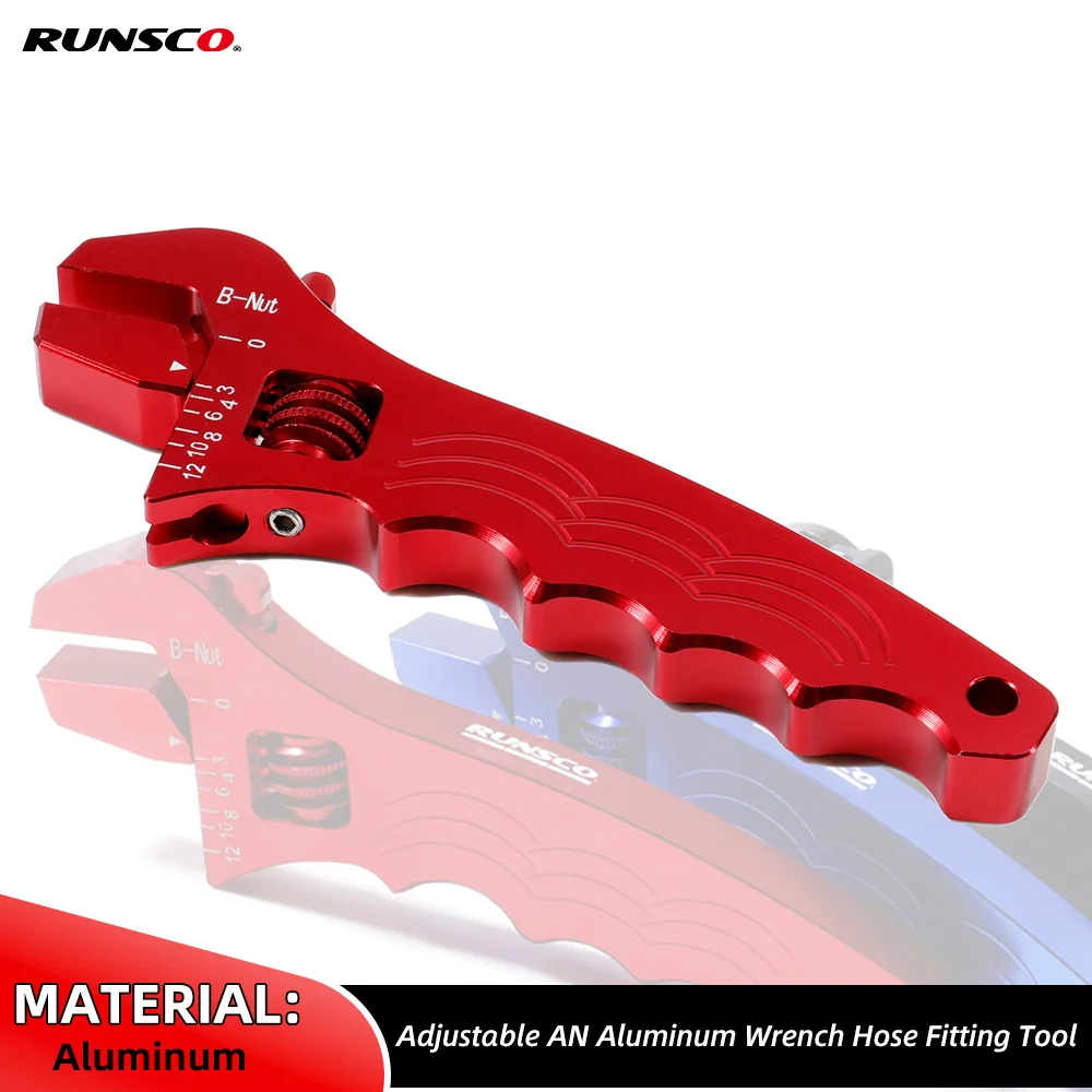 

Adjustable AN Aluminum Wrench Hose Fitting Tool Aluminum Spanner AN3-AN12 Wrench Spanner Fitting