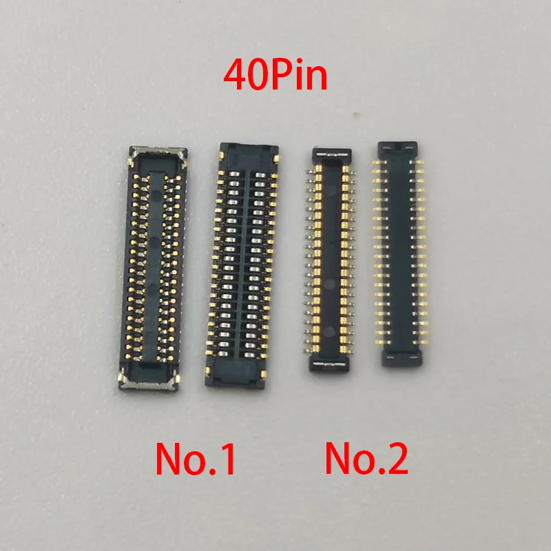 2pcs 40Pin Lcd Display Screen FPC Connector On Board For Samsung Galaxy J5 J7 2016/J730 J600 J710F J510F J800 J810 J530F J8 2018