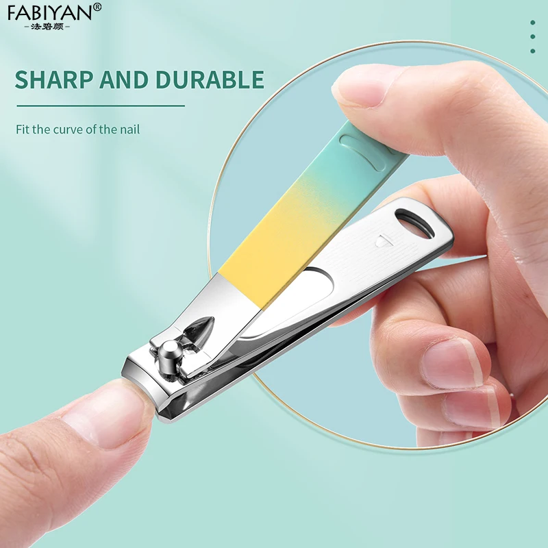 Set di forbici per Pedicure per tagliaunghie in acciaio inossidabile sfumato strumenti per Manicure tronchesi per cuticole Kit tagliaunghie 7/10/12/18 pezzi