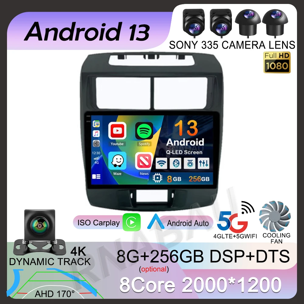 

Android 13 Carplay Auto Car Radio Autoradio for Toyota Avanza 2010-2016 WIFI+4G Navigation GPS Multimedia Player Head Unit 2Din