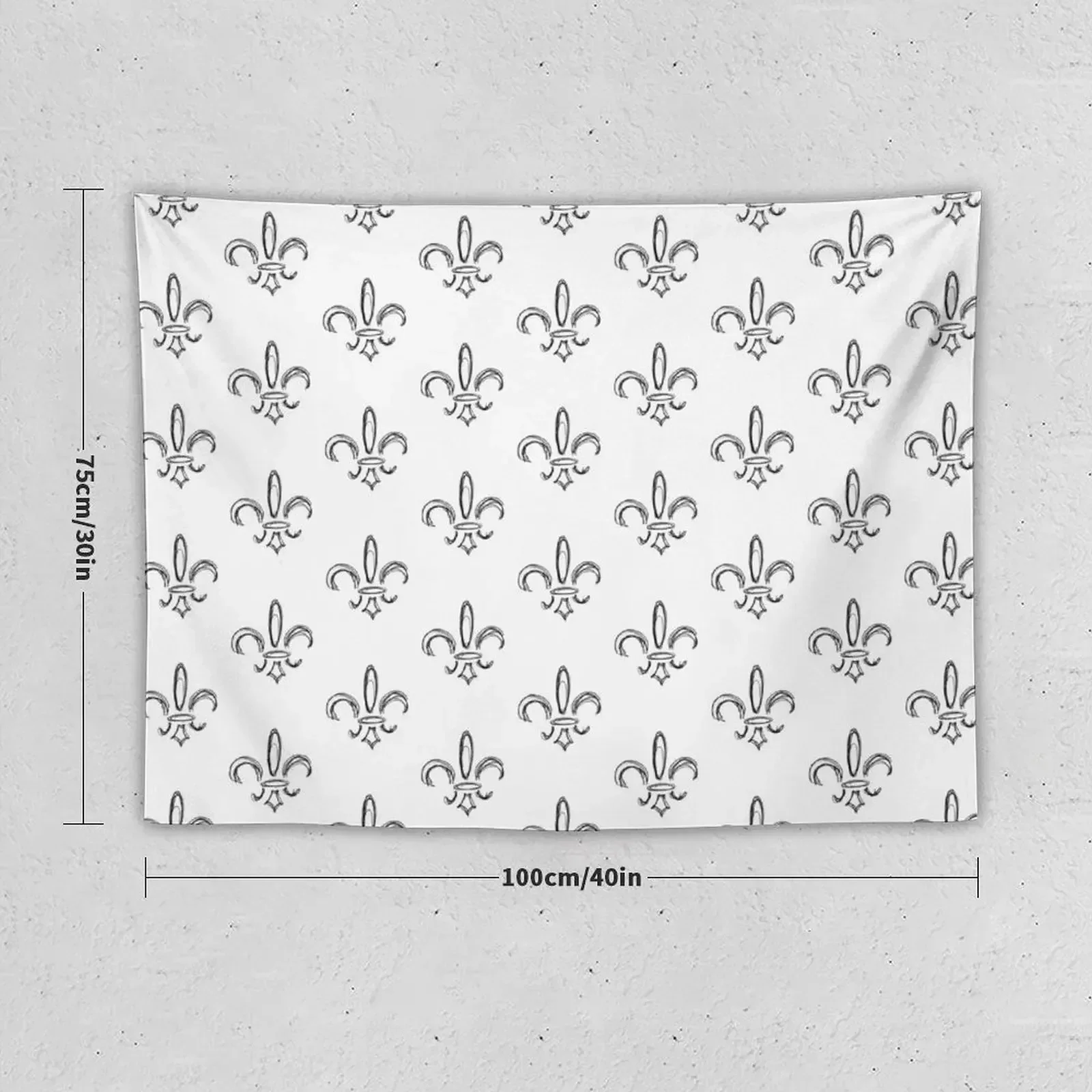 Fleur-de-lis sketch Tapestry Decoration For Bedroom Wall Art Wall Tapestries Tapestry