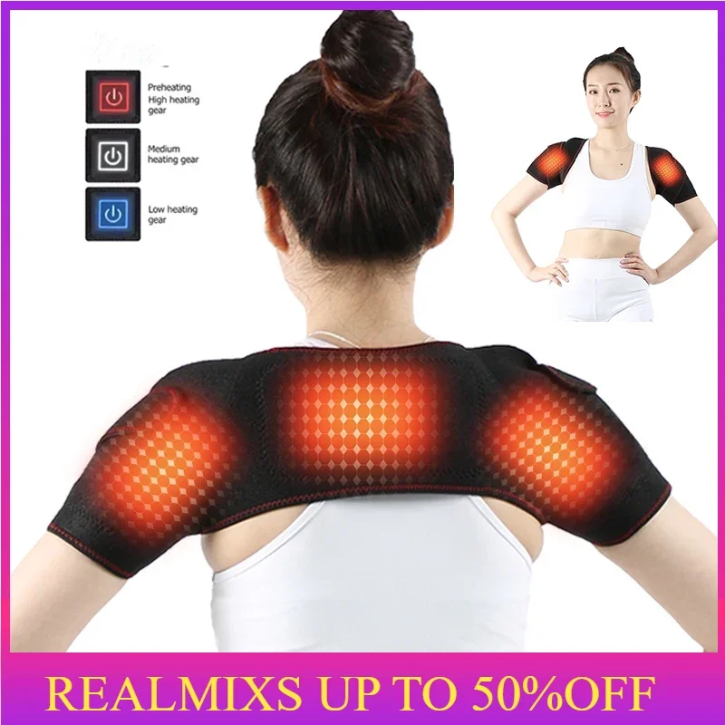 

heated warming neck shoulder electric heating pad warmer back USB pad Relieve Back Brace Compress Fatig Warming Rehabilitation