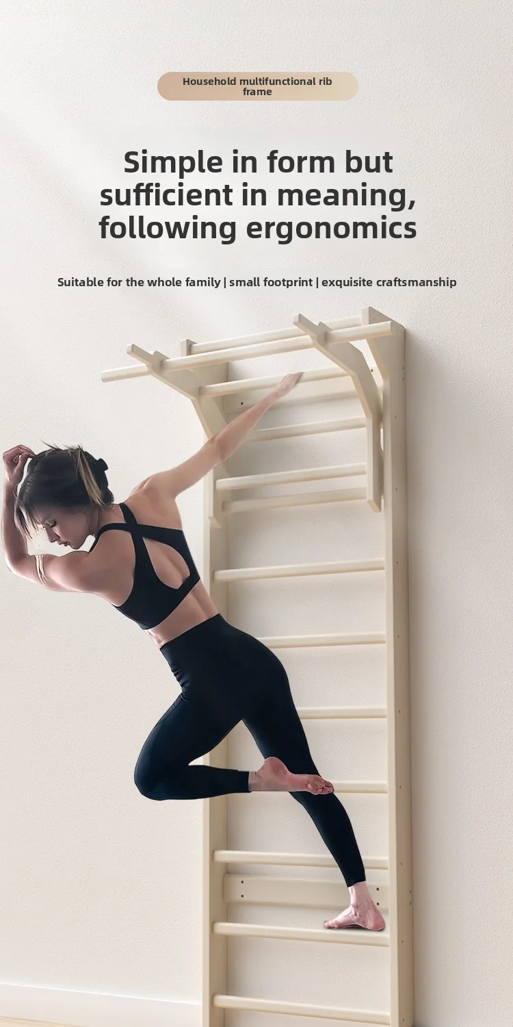 YFY Household Rib Rack Multifunctional Training Parallel Bar Indoor Upper Wall Pull-up Fitness Rack
