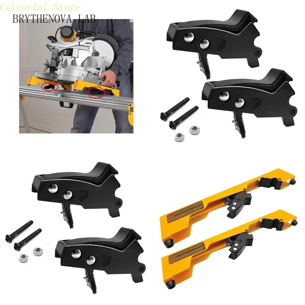 Pack of 2 Clamps for Multiple Model Miter Stands Sawer Mounting Brackets Replacement Power Tool Accessories