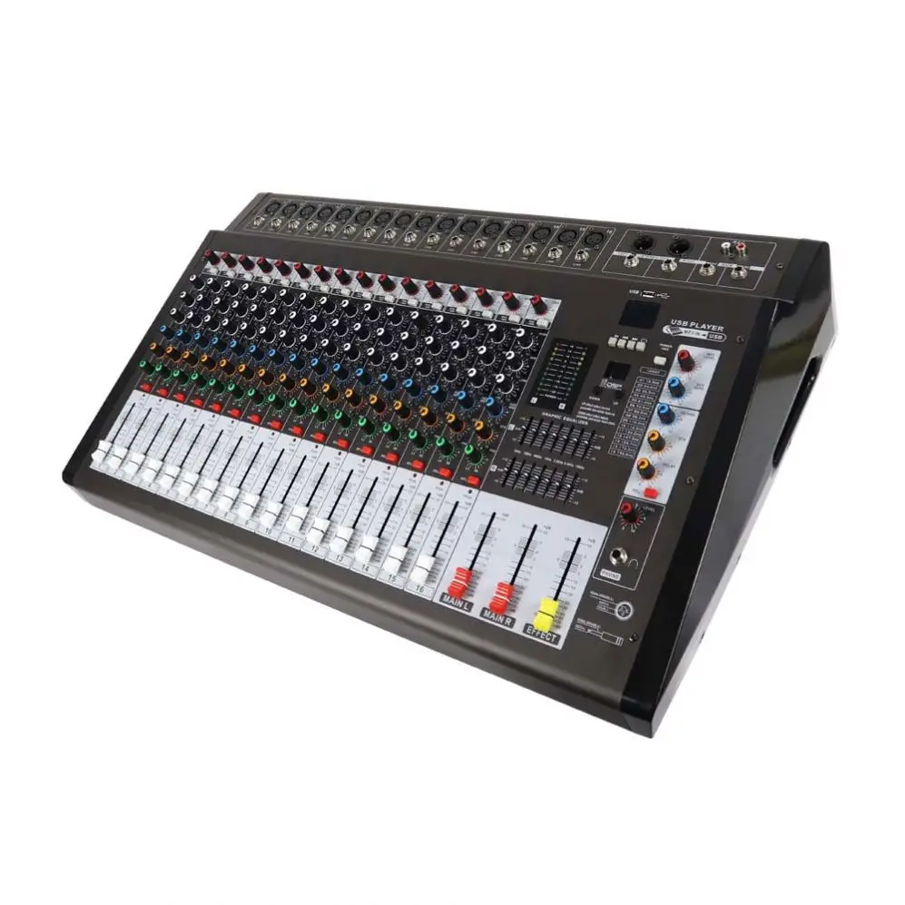16 Channel Console Mixing, 16 Effect USB Interface Audio Mixer
