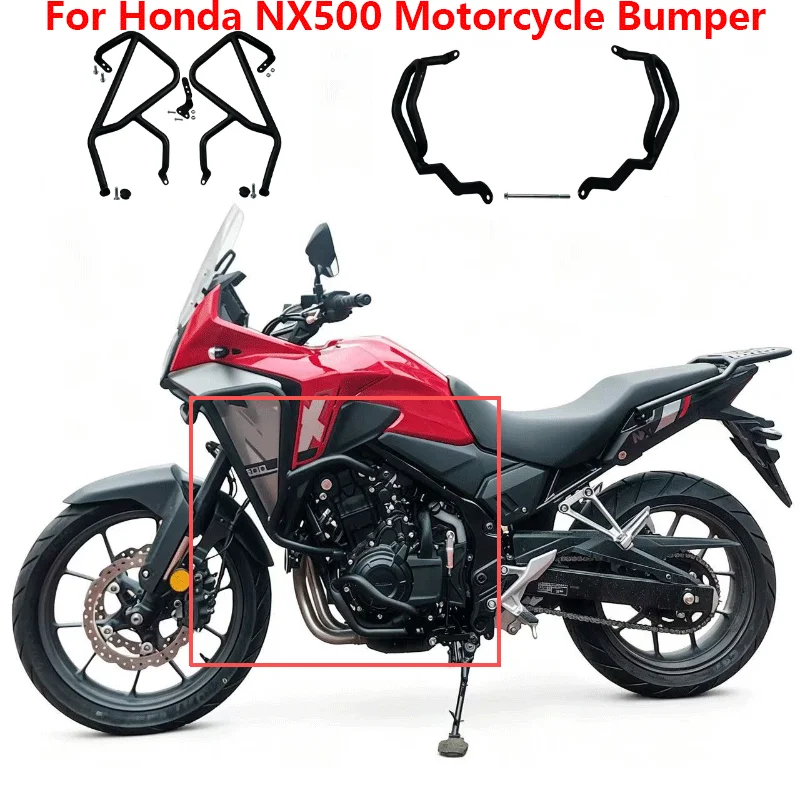 

For Honda NX500 Motorcycle Anti-Crash Bar Frame Protection Bumper Frame Bar Engine Guard Highway Crash Bars Brand Accessories