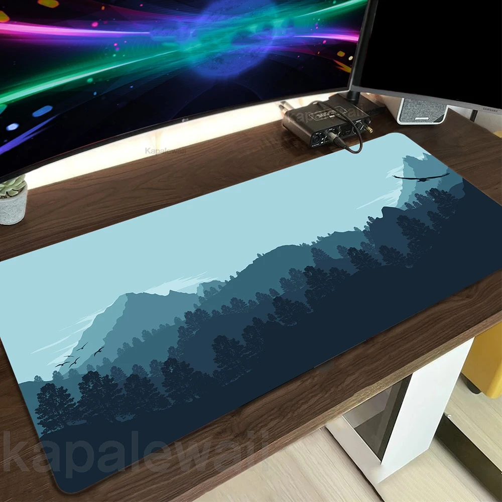 

Mountain Art Mouse Mat Large Mouse Pad Gaming Forest Mousepad Gaming Speed Keyboard Pads Deskmat Gamer Desk Mice Pad 100x50cm