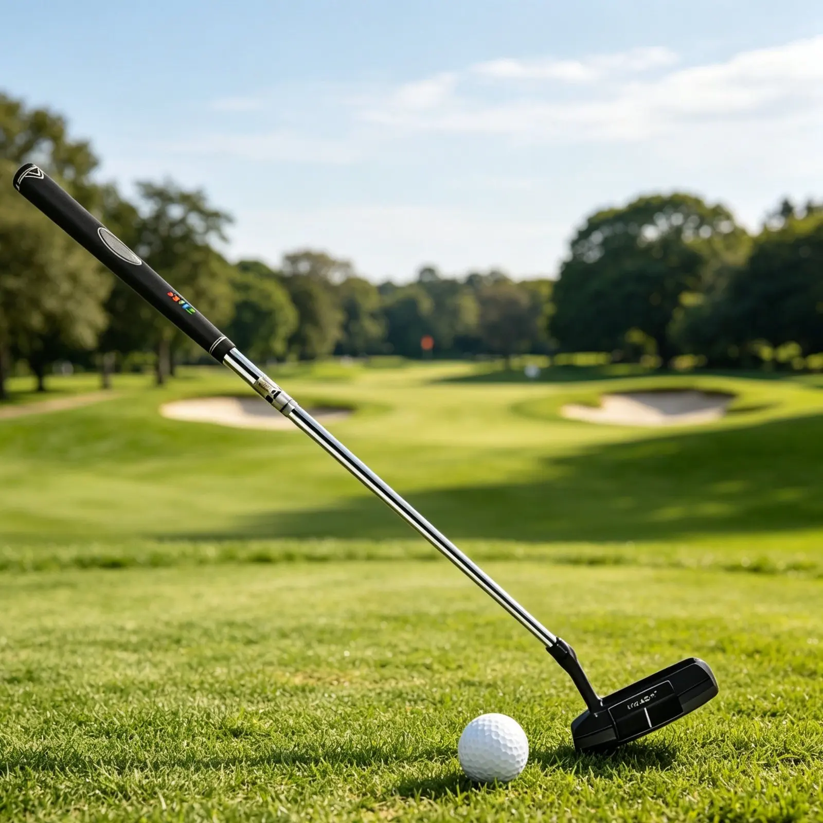 golf-putting-practice-aid-stainless-steel-shaft-golf-putter-mallet-putter-antiskid-striking-surface-sports-gear-alignment-aid