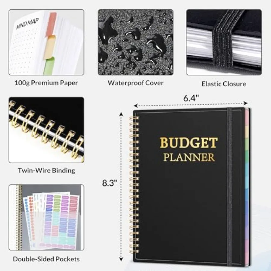 Budget Planner - Monthly Budget Book with Expense Tracker Notebook, Undated 12 Month Bill Organizer and Finance Planner to Mana view 2