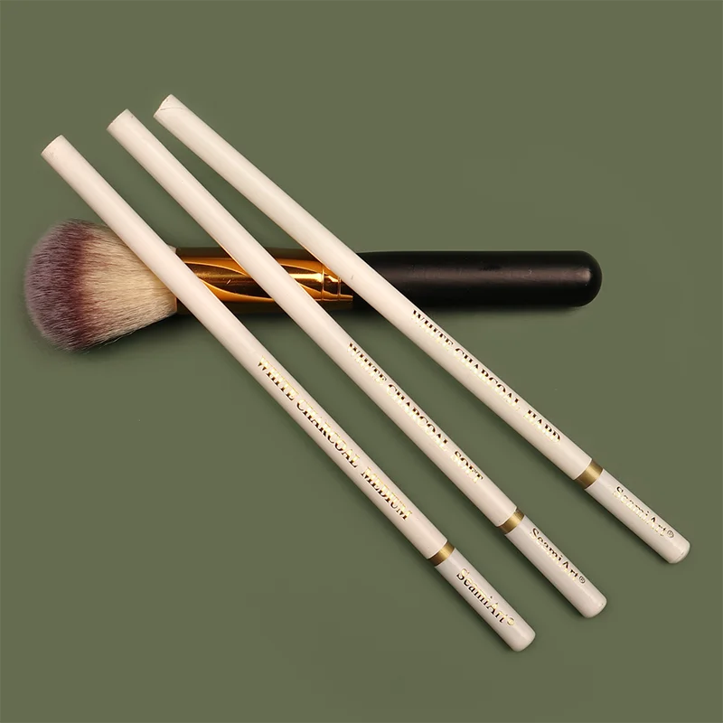 3pcs White Sketch Charcoal Pencils for Sketching Painting Drawing