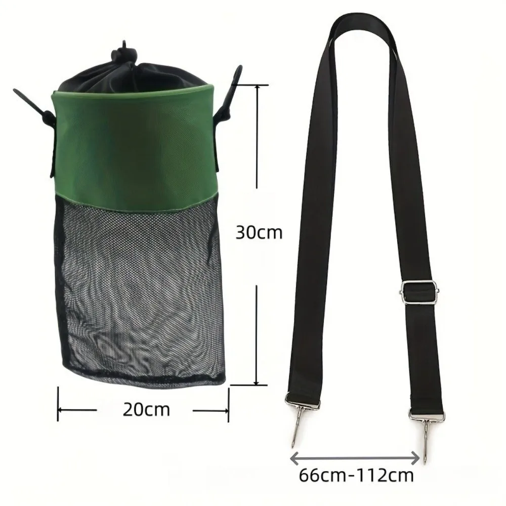 Grid Design Clothespin Storage Bag Hanging Drawstring Closure Drawstring Storage Bag Outdoor Material