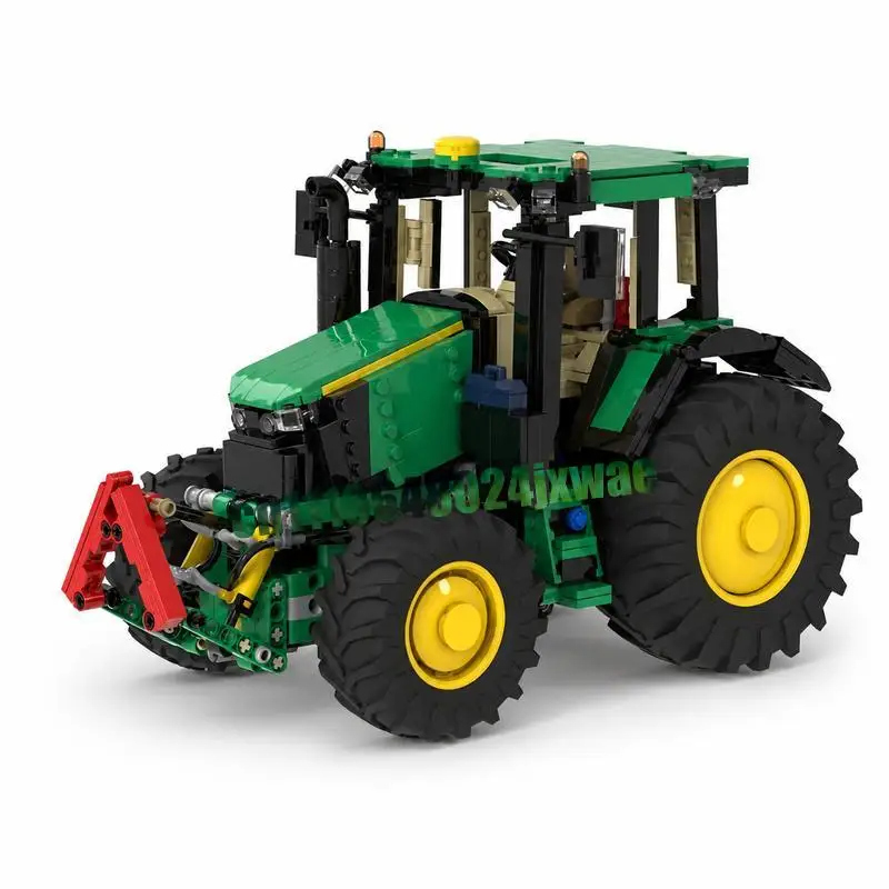1065PCS Farm Technical Tractor Agricultural Vehicle Custom Building Blocks Assembly Educational Collection Display Festival Gift