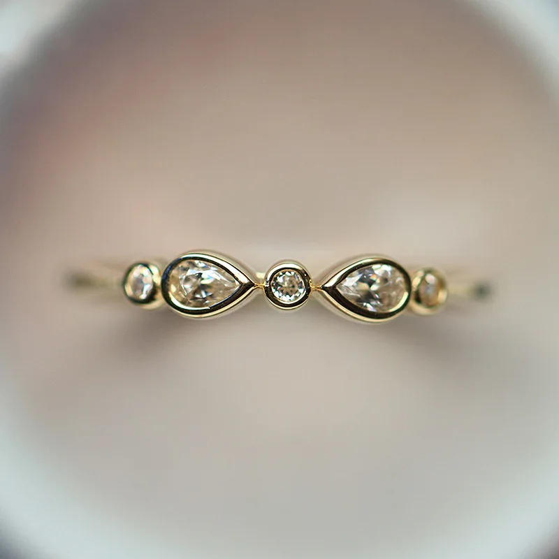 S925 الفضة الاسترليني الأصلية متعددة الاستخدامات أنيقة بفيونكة مستديرة قابلة للتعديل وخفيفة الوزن وفاخرة ورائعة وبسيطة