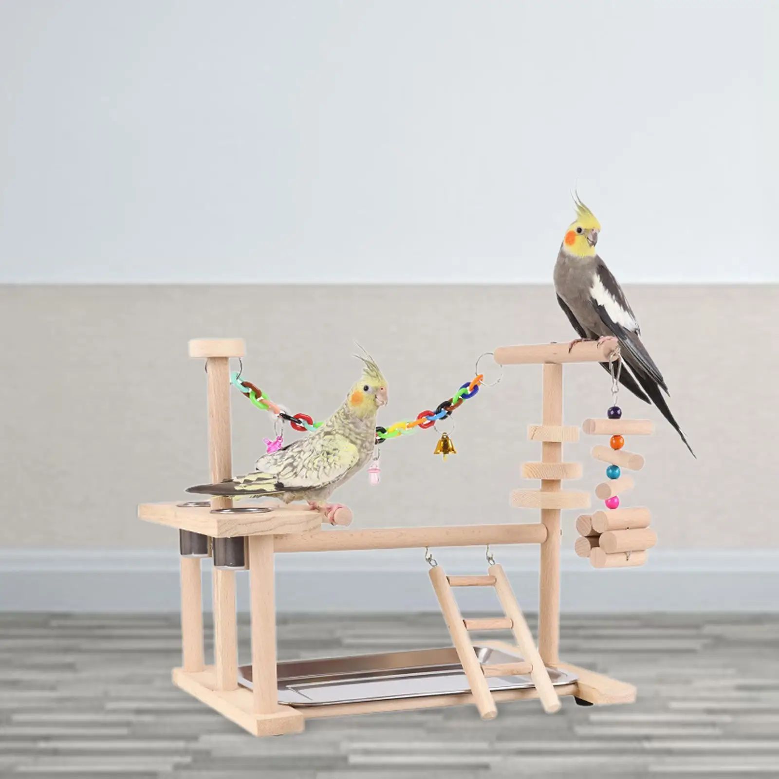 Aire de jeux pour oiseaux perroquets, support de jeu pour perruches, petits oiseaux, Conures