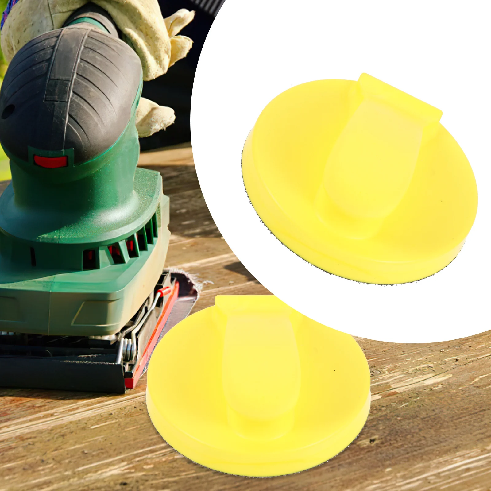 1pcs Sanding Inch Round Flexible Pu Foam Hand Sandpaper Holder For Body Repair Manual Sanding Tool