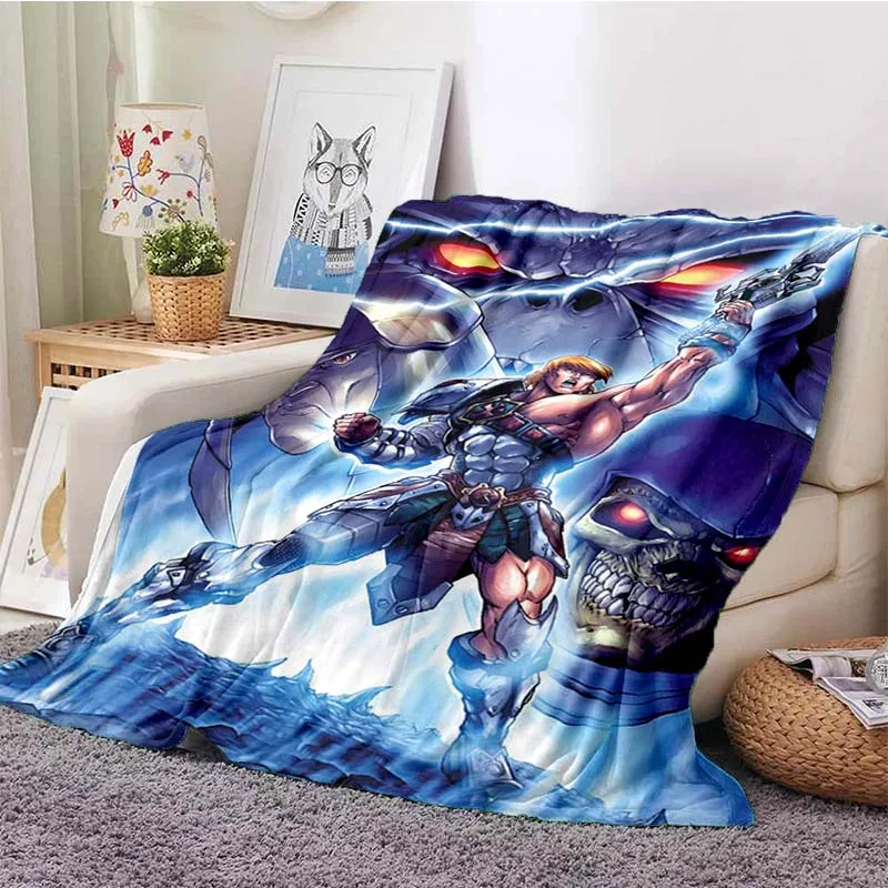 Anime Sea-Man Character Pattern Printed Soft Blanket Super Soft Warm All Season Soft Blanket  blankets  throw blanket