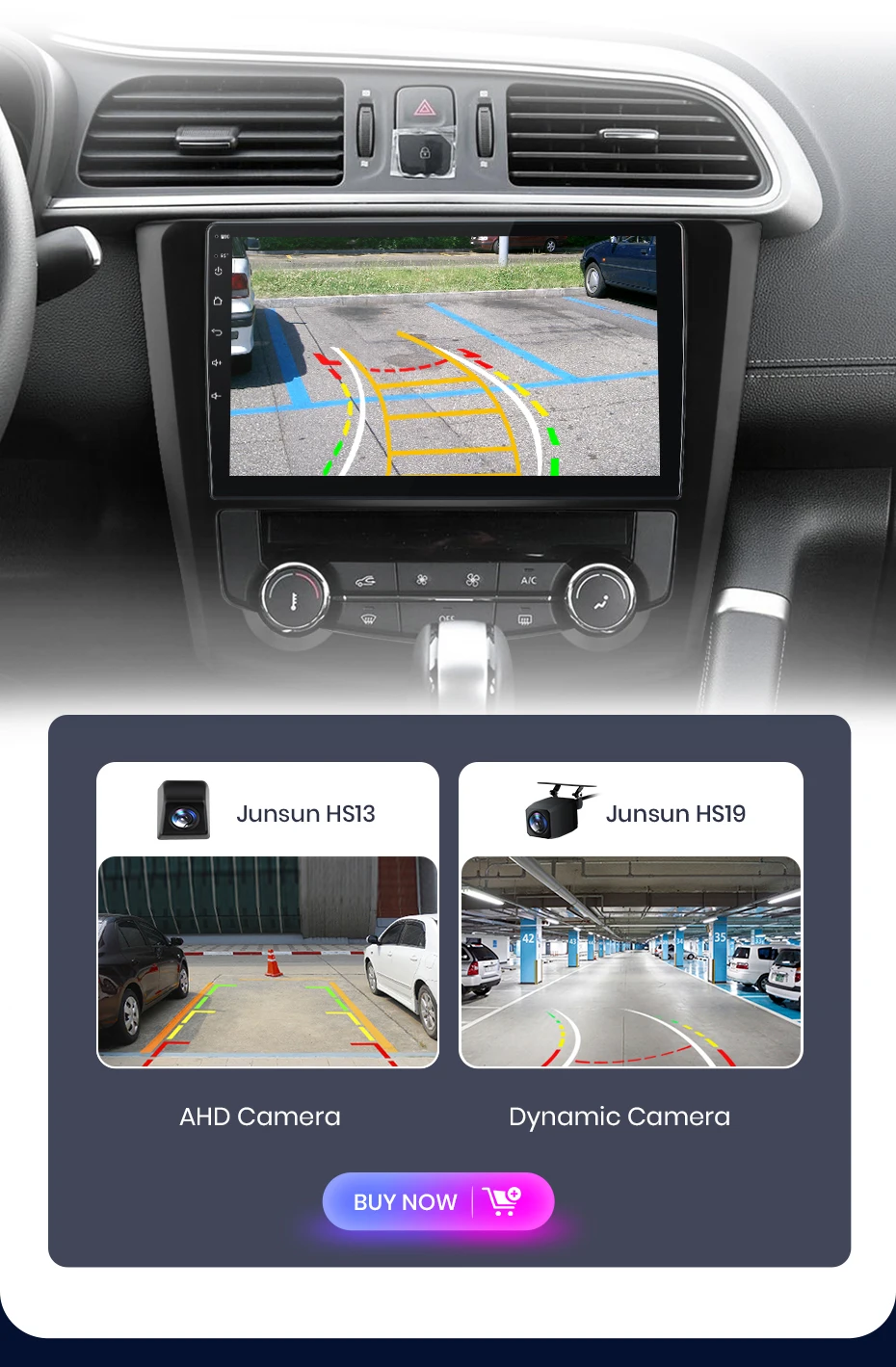Junsun Wireless Carplay Android Auto Autoradio für Renault Kadjar 2015-2019 GPS Multimedia 2 Din – Detail 17