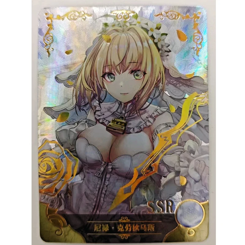 애니메이션 여신 이야기 1M16 SSR 카드 라이스 샤워 우타 유키하나 라미 수집용 카드 크리스마스 생일 선물 어린이 장난감