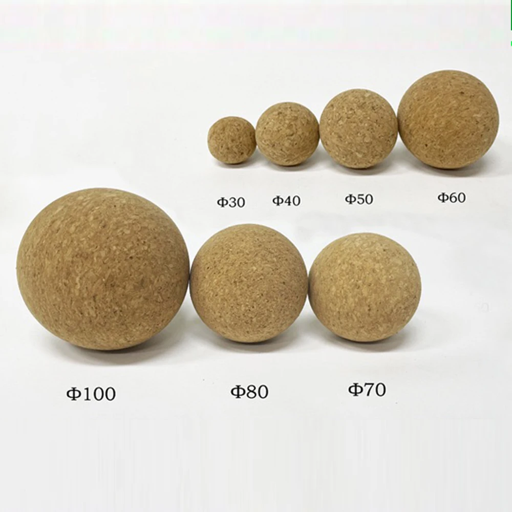 Eco Friendly Cork Single Peanut Massage Ball for Muscle Exercise Relaxation