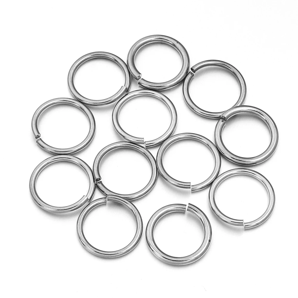 20Pcs Stainless Steel Split Ring Jump Rings for DIY